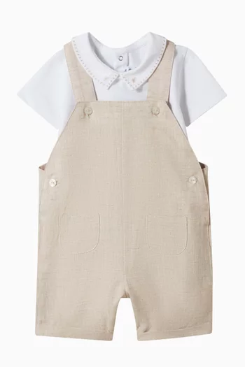 Dungarees in Linen