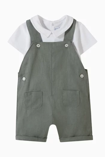 Dungarees in Linen