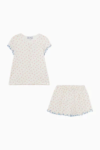 Flower Print Pyjamas in Cotton
