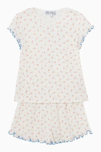 Flower Print Pyjamas in Cotton