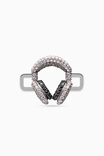 Headphones Stoneset Charm