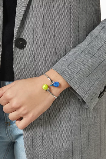 سوار بحلي على شكل مضرب وكرة تنس