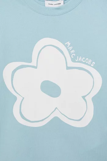 Daisy Print T-shirt in Cotton