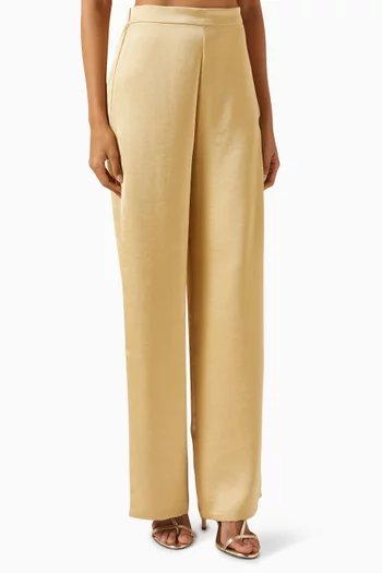 Straight-leg Pants in Viscose