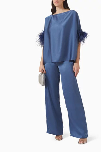 Straight-leg Pants in Viscose