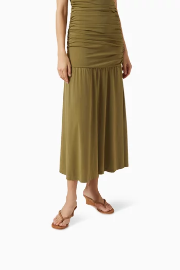 Edgy 50 Thong Wedge Sandals in Suede