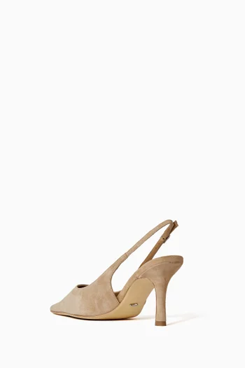 Samar 80 Slingback Pumps in Suede