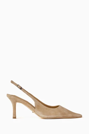 Samar 80 Slingback Pumps in Suede
