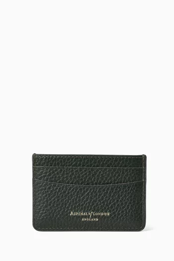 Slim Card Case in Pebbled Leather