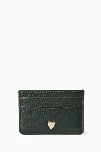 Slim Card Case in Pebbled Leather