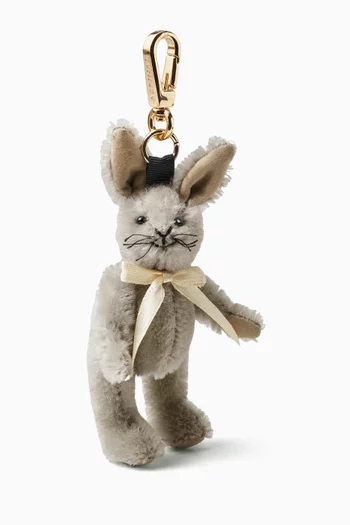 Binky Bunny Keyring in Mohair
