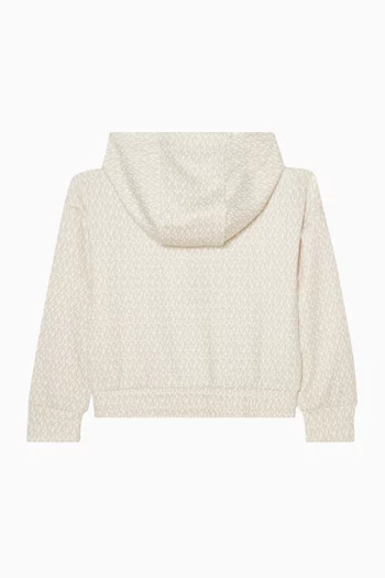 Zip‑Up Logo Sweatshirt