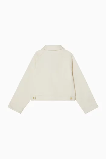 جاكيت بسحّاب كامل دينم