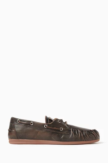 Rowan Lace-up Loafers in Leather