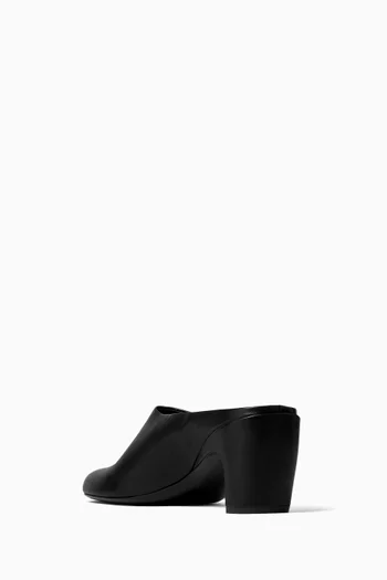 Round-toe 65 Mules in Calf Leather