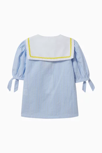 Georgina Striped Shirt in Cotton-blend