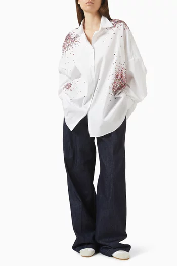 بنطال بحزام دينم