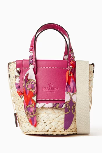 حقيبة هابانيرا حرير وجلد