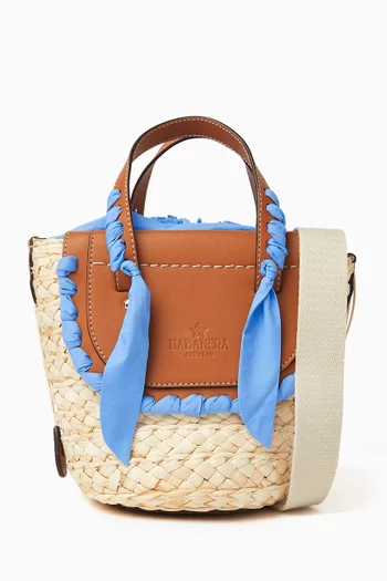 حقيبة هابانيرا حرير وجلد