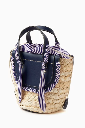 حقيبة هابانيرا حرير وجلد