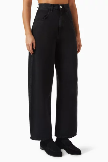 Barrel-leg Jeans in Denim