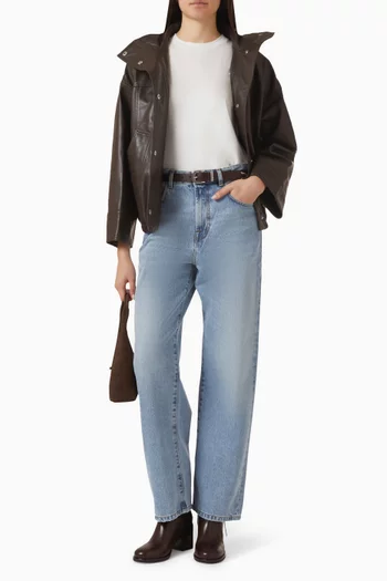 Oversized T-shirt in Cotton-silk