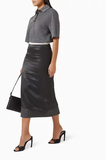 Inside-out Midi Skirt