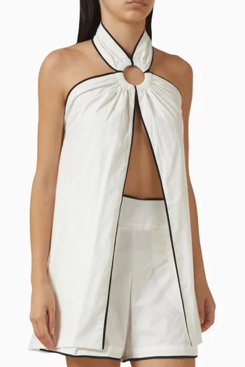 بلوزة بلوم قطن بوبلين عضوي