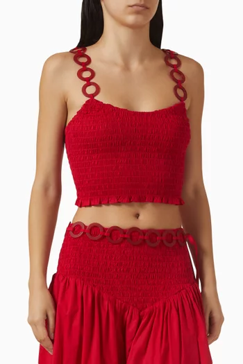 بلوزة سولي بكشكش