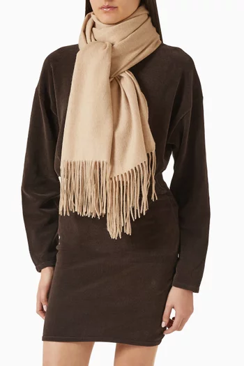 Fringed Scarf in Wool