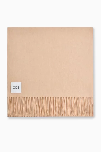 Fringed Scarf in Wool