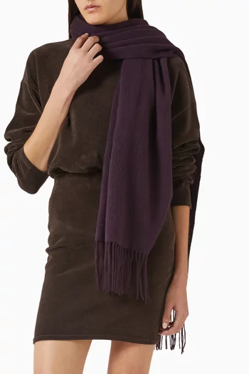 Fringed Scarf in Wool