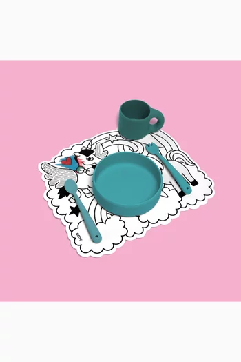 طقم تلوين بالأصابع ومفرش واتر ليلي 