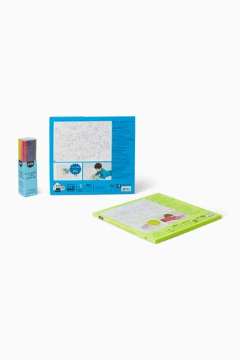 Giant Cosmos & Dino Colouring Poster Set