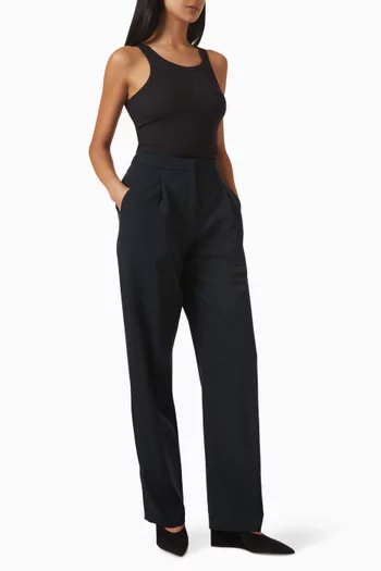Pleated Pants in Wool