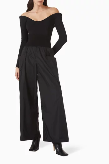 بودي سوت بقصة مقوسة جيرسيه ناعم