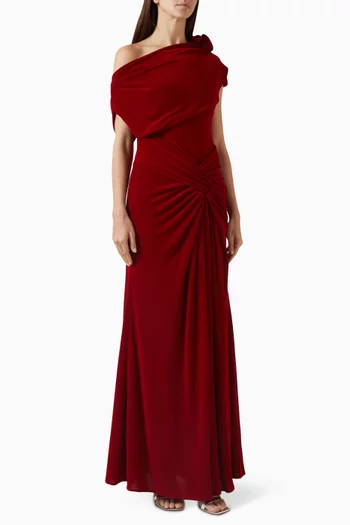 Fishtail One-shoulder Gown