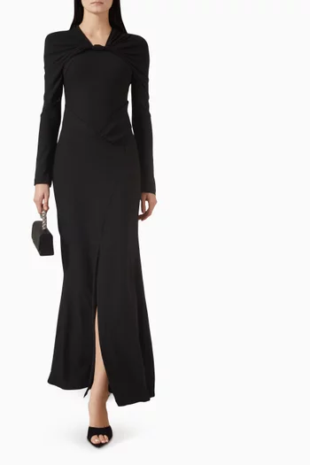 فستان بدرابيه ملفوف