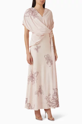 Wrap Draped Dress