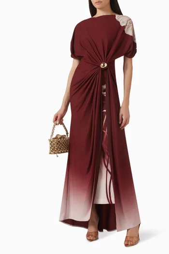 Ombre Gathered Dress