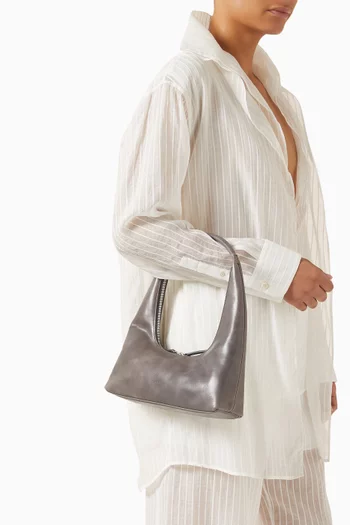 Hobo Shoulder Bag in Cow Leather