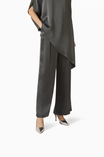 حذاء كلاسيك ميس زي بكعب 80 مم جلد لامع