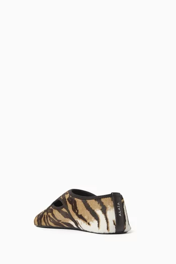 Flex Ballerina Slippers in Haircalf