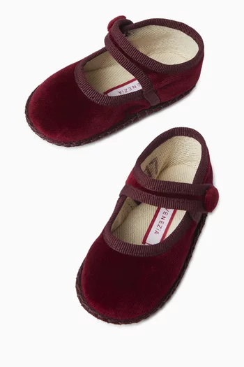 High-top Ballerina Flats in Velvet