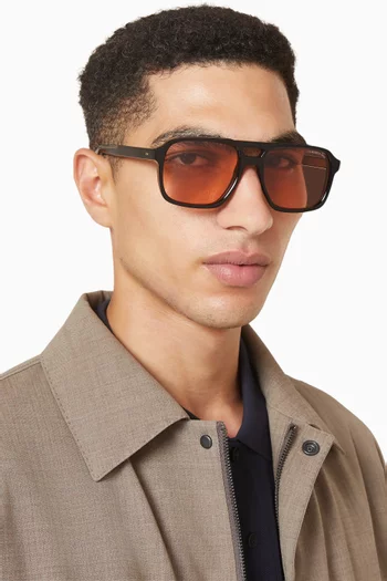 نظارة شمسية بإطار أفياتور أسيتات