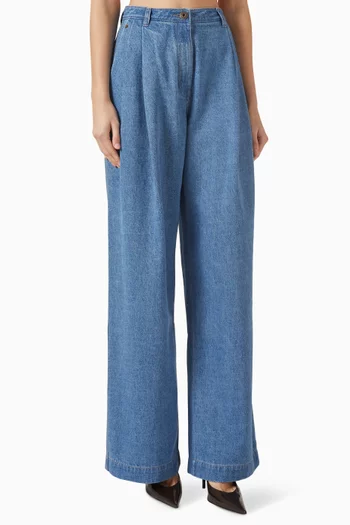 Denise Wide-leg Pants in Denim