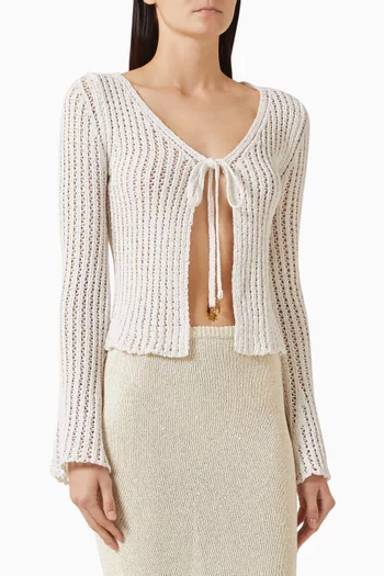 كارديغان فيرناندا بتصميم كروشيه