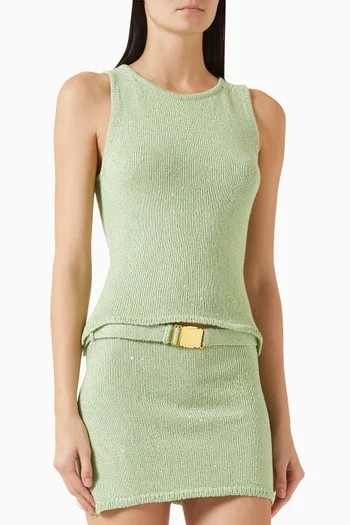 بلوزة ناتاليا مطرزة بالترتر