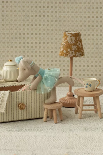 Little Sister Mouse in a Matchbox Bed