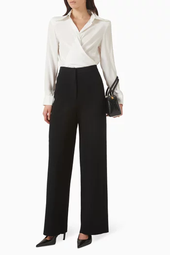 Shoulder-pad Shirt in Cotton